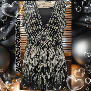 Notations Tank Top Blouse